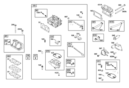 Part Location Diagram of 841160 Briggs and Stratton Bowl-Float